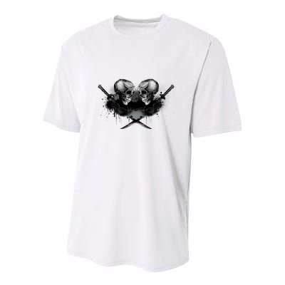 Skill And Cross Swords Youth Performance Sprint T-Shirt