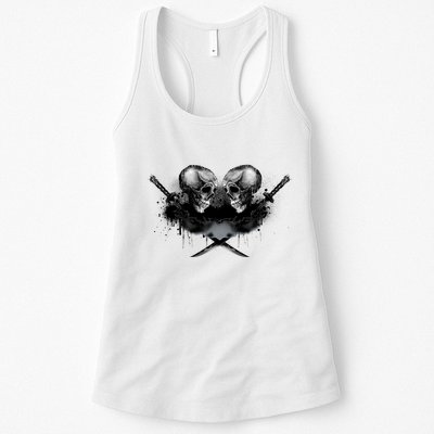 Skill And Cross Swords Womens Tank Top