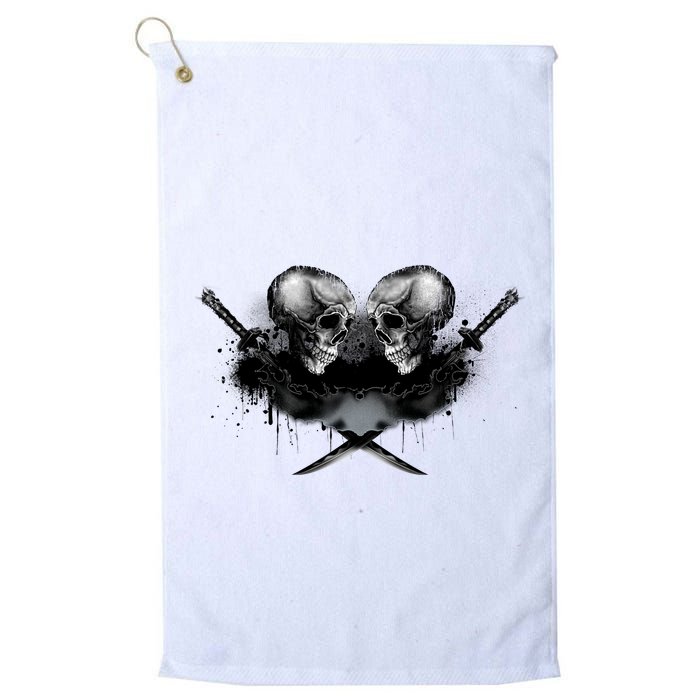 Skill And Cross Swords Golf Towel