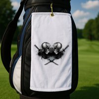 Skill And Cross Swords Golf Towel