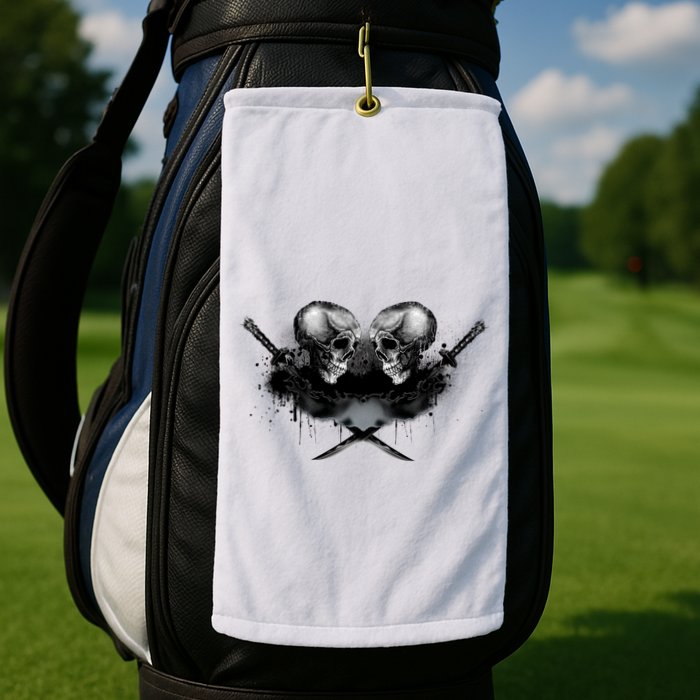 Skill And Cross Swords Golf Towel