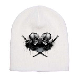 Skill And Cross Swords Short Acrylic Beanie