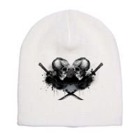 Skill And Cross Swords Short Acrylic Beanie