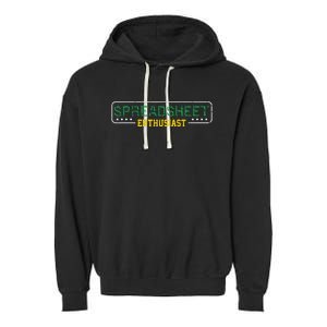 Spreadsheet Accountant CPA Fun Bookkeeper Funny Gift T Garment-Dyed Fleece Hoodie