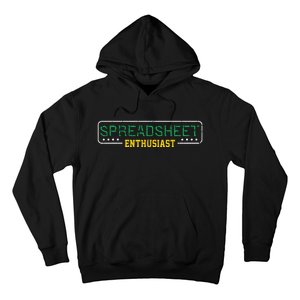 Spreadsheet Accountant CPA Fun Bookkeeper Funny Gift T Hoodie