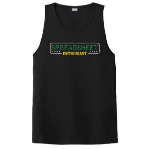 Spreadsheet Accountant CPA Fun Bookkeeper Funny Gift T PosiCharge Competitor Tank