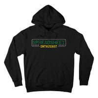 Spreadsheet Accountant CPA Fun Bookkeeper Funny Gift T Tall Hoodie