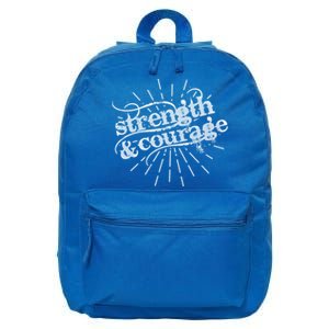 Strength And Courage Cool Gift 16 in Basic Backpack