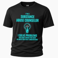 Substance Abuse Counselor I Solve Problems Gift Cooling Performance Crew T-Shirt