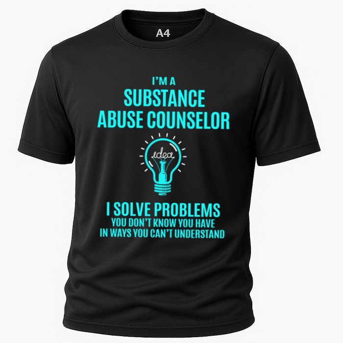 Substance Abuse Counselor I Solve Problems Gift Cooling Performance Crew T-Shirt