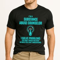 Substance Abuse Counselor I Solve Problems Gift Cooling Performance Crew T-Shirt