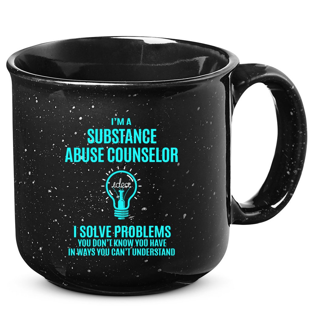 Substance Abuse Counselor I Solve Problems Gift 15oz Campfire Ceramic Mug