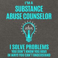 Substance Abuse Counselor I Solve Problems Gift Cotton Canvas Backpack