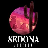 Sedona Arizona Cactus Sunset Desert Sedona Az Travels 16 in Basic Backpack