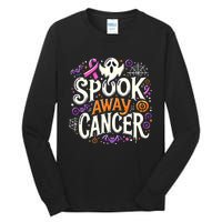 Spook Away Cancer October Halloween Breast Cancer Awareness Tall Long Sleeve T-Shirt