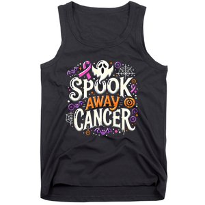 Spook Away Cancer October Halloween Breast Cancer Awareness Tank Top