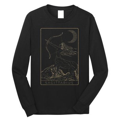 Sagittarius Astrology Constellation Zodiac Sign Horoscope Long Sleeve Shirt