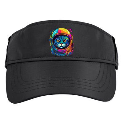 Space Astronaut Cat Gifts Space Cat Adult Drive Performance Visor