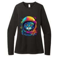 Space Astronaut Cat Gifts Space Cat Womens CVC Long Sleeve Shirt