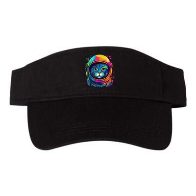 Space Astronaut Cat Gifts Space Cat Valucap Bio-Washed Visor