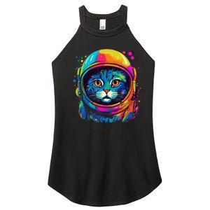 Space Astronaut Cat Gifts Space Cat Women's Perfect Tri Rocker Tank