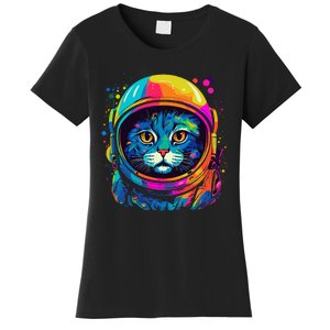 Space Astronaut Cat Gifts Space Cat Women's T-Shirt