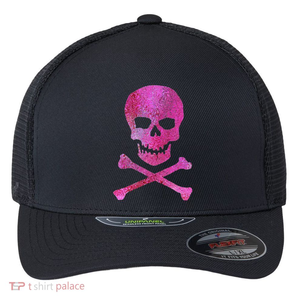 Skull And Crossbones Flexfit Unipanel Trucker Cap