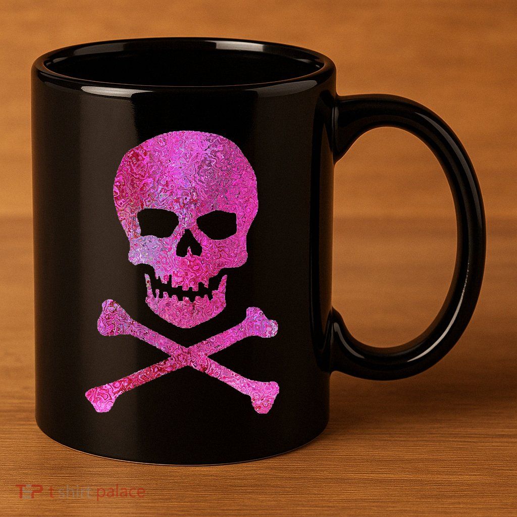 Skull And Crossbones 11oz C Handle Ceramic Mug