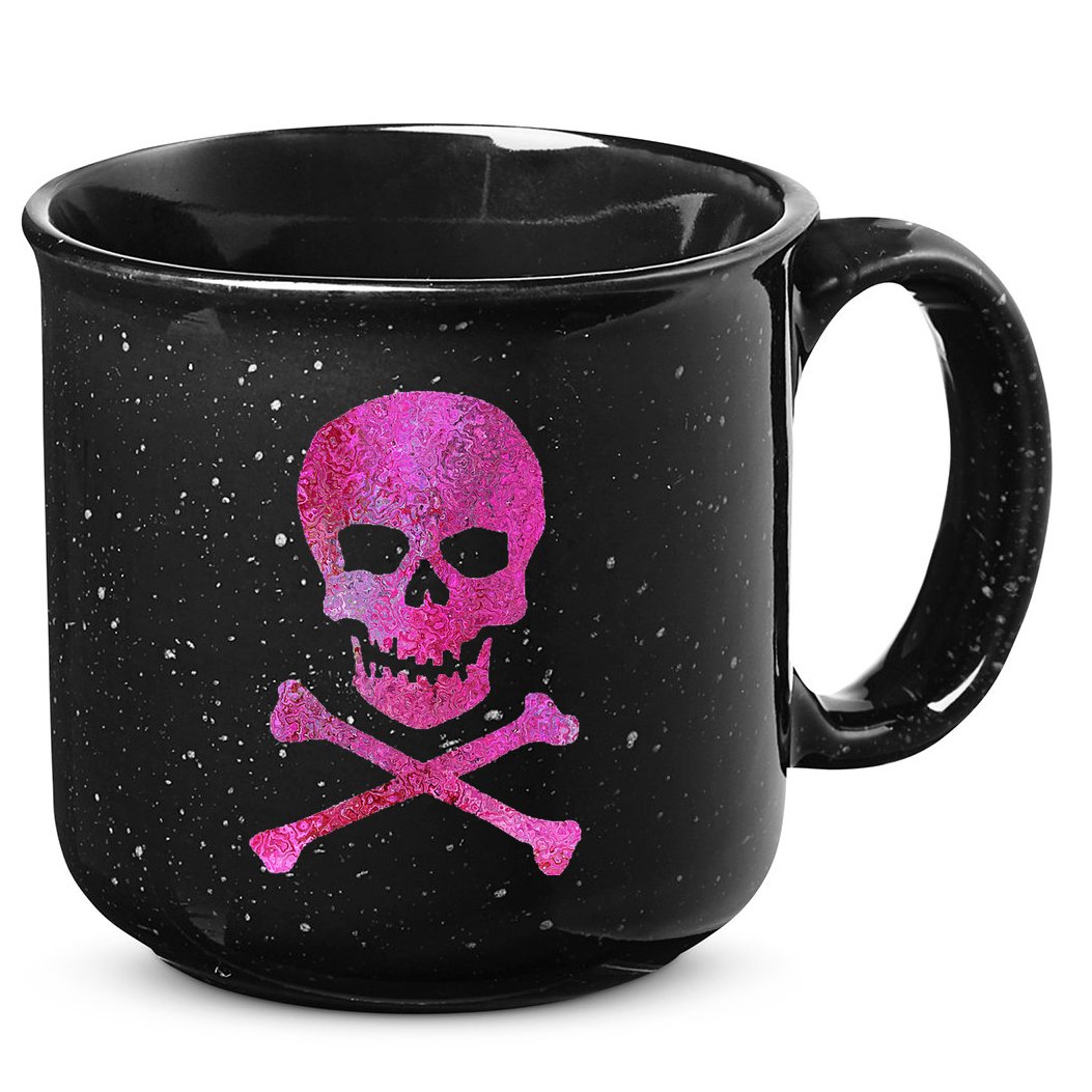 Skull And Crossbones 15oz Campfire Ceramic Mug