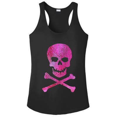 Skull And Crossbones Ladies PosiCharge Competitor Racerback Tank