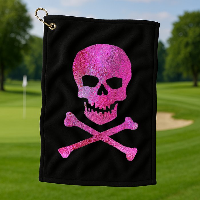 Skull And Crossbones Golf Towel