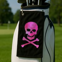 Skull And Crossbones Golf Towel