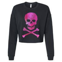 Skull And Crossbones Cropped Pullover Crew