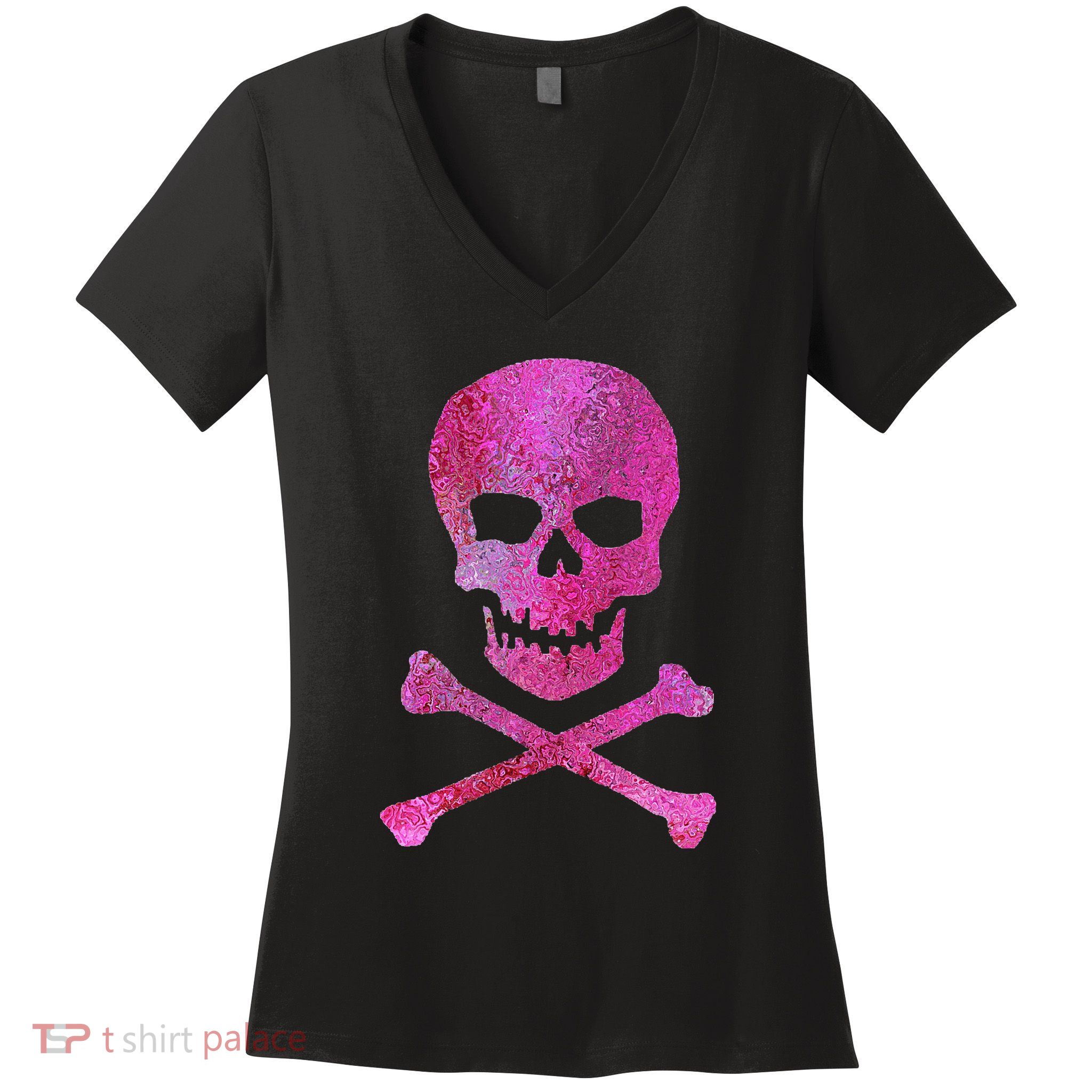 Skull And Crossbones Women's V-Neck T-Shirt