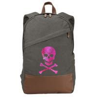 Skull And Crossbones Cotton Canvas Backpack