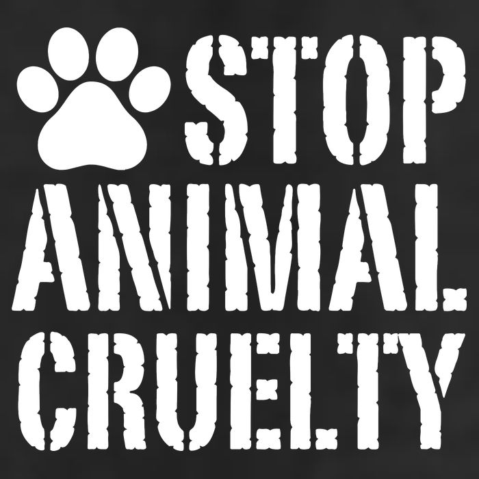 Stop Animal Cruelty Awareness Paw Print 7 Panel Mesh Trucker Snapback Hat