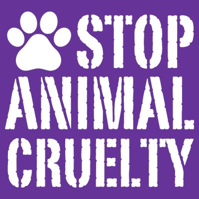 Stop Animal Cruelty Awareness Paw Print T-Shirt