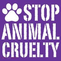 Stop Animal Cruelty Awareness Paw Print Premium T-Shirt