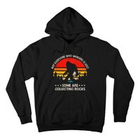 Some Are Collecting Rocks Geologist Rockhounding Bigfoot Hoodie