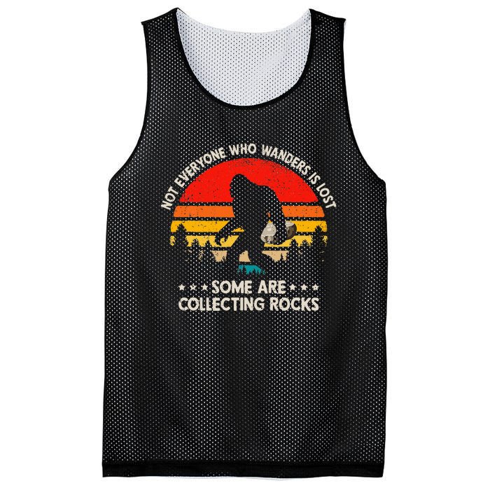 Some Are Collecting Rocks Geologist Rockhounding Bigfoot Mesh Reversible Basketball Jersey Tank