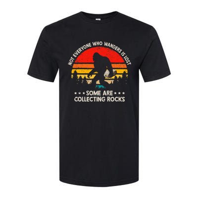 Some Are Collecting Rocks Geologist Rockhounding Bigfoot Softstyle® CVC T-Shirt