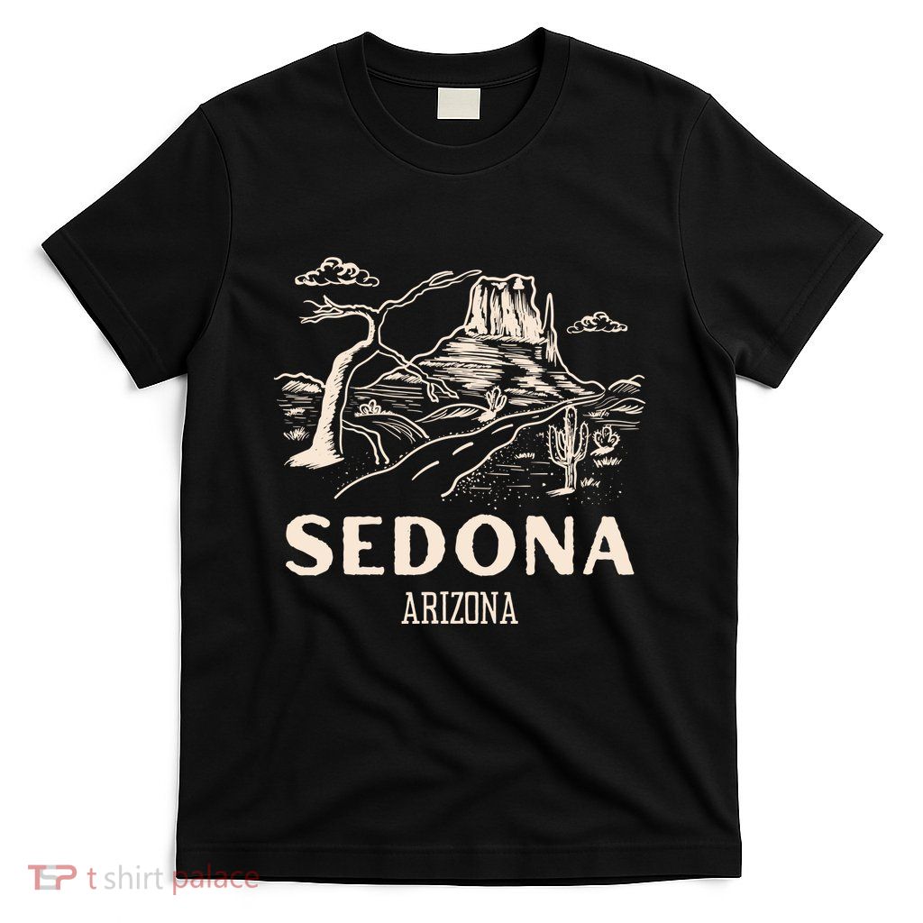 Sedona Arizona Cactus Sunset Desert T-Shirt