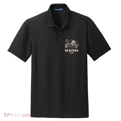 Sedona Arizona Cactus Sunset Desert Dry Zone Grid Polo