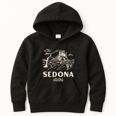 Sedona Arizona Cactus Sunset Desert Kids Hoodie