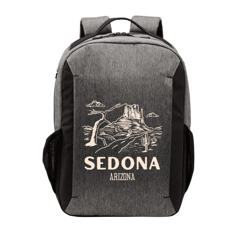 Sedona Arizona Cactus Sunset Desert Vector Backpack