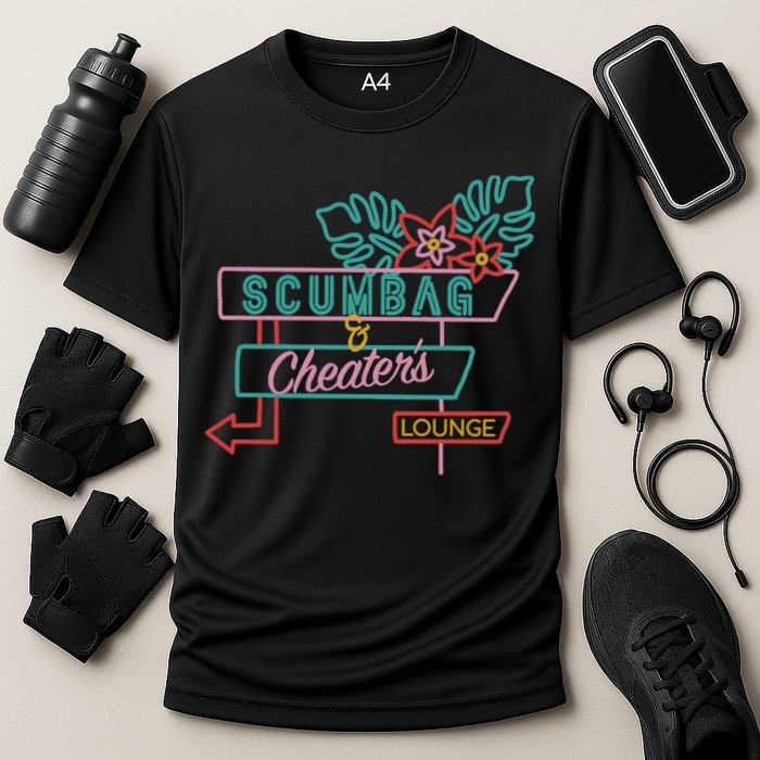 Scumbag And Cheaters Lounge Cooling Performance Crew T-Shirt