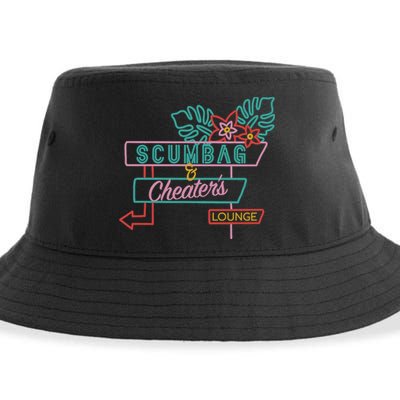 Scumbag And Cheaters Lounge Sustainable Bucket Hat