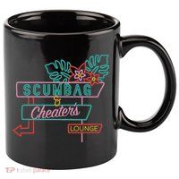 Scumbag And Cheaters Lounge 11oz C Handle Ceramic Mug