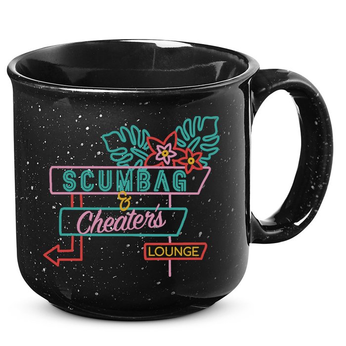 Scumbag And Cheaters Lounge 15oz Campfire Ceramic Mug