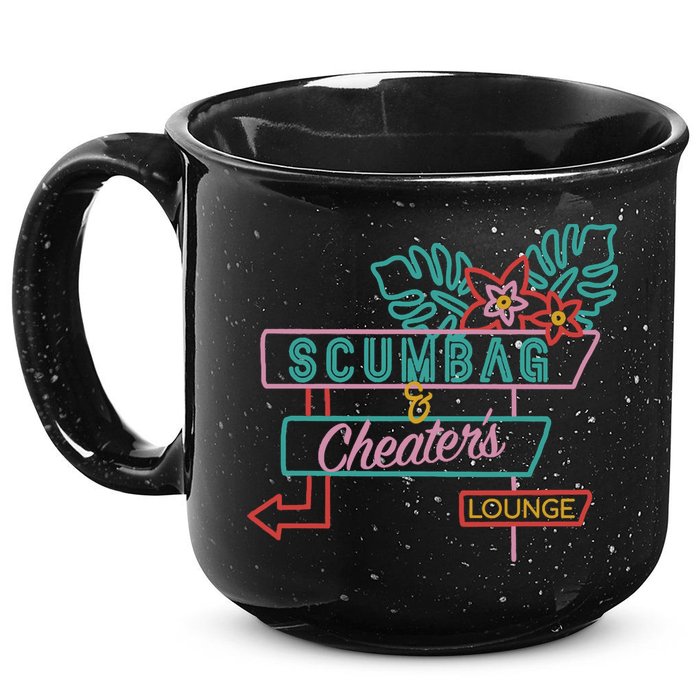 Scumbag And Cheaters Lounge 15oz Campfire Ceramic Mug